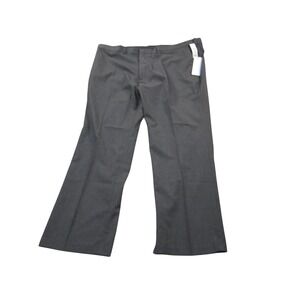 Saddlebred Motion Stretch Dress Pants Mens 44x30 Gray Big & Tall Wrinkle